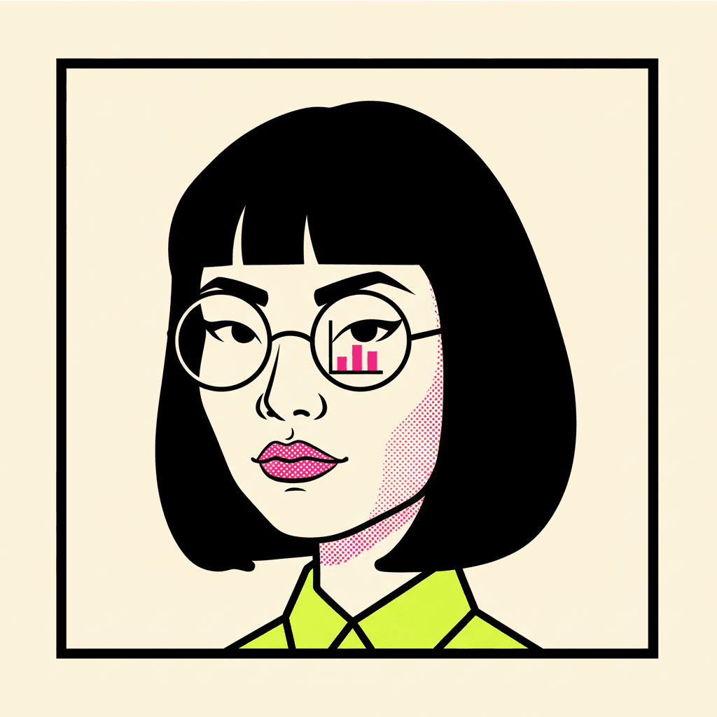 Caricature of Marla Chen