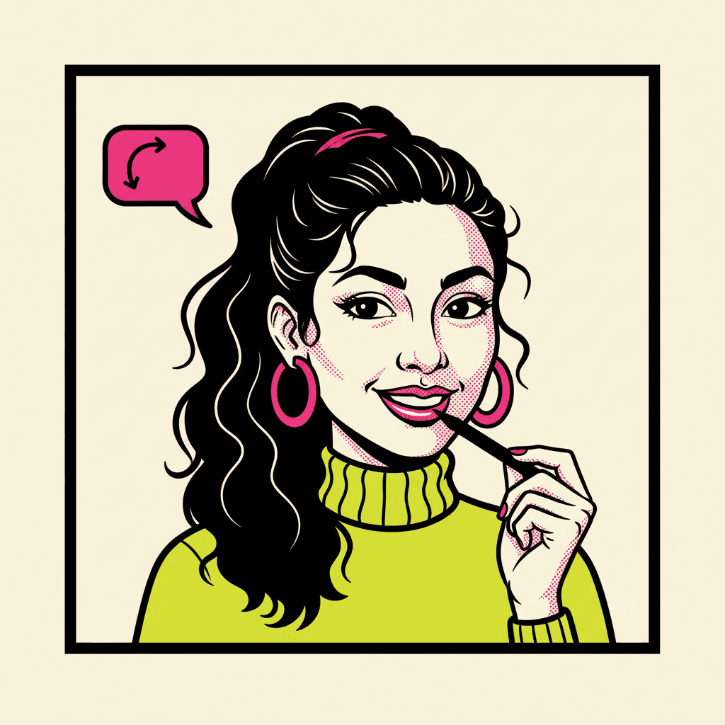 Caricature of Rita Patel